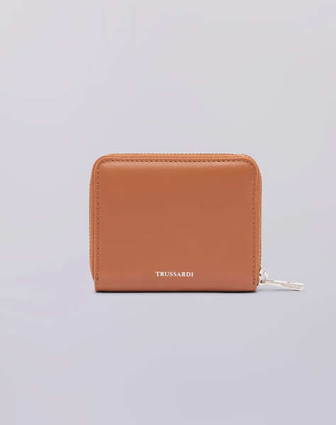 TRUSSARDI SOCIETY ZIP AROUND WALLET MD - CALF LEATHER (Размери: 11 x 9см.)