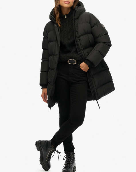 SUPERDRY D1 SDSW HOODED SPORTS PUFFER MID JKT ДАМСКО ЯКЕ