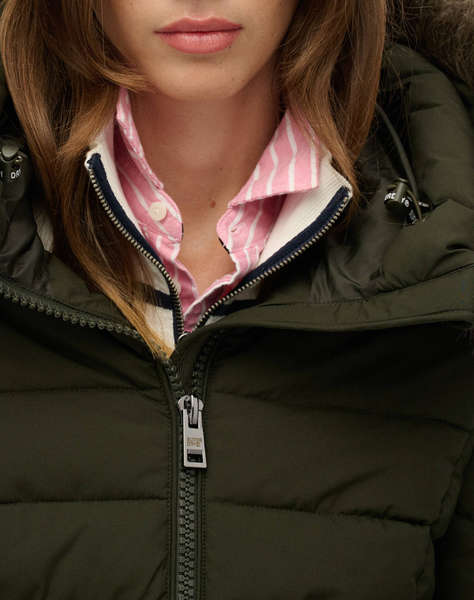 SUPERDRY D2 OVIN FUJI FAUX FUR HOOD MID LENGTH ДАМСКО ЯКЕ