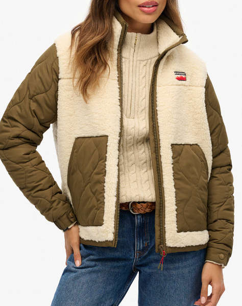 SUPERDRY D1 OVIN FLEECE HYBRID JACKET ДАМСКО ЯКЕ