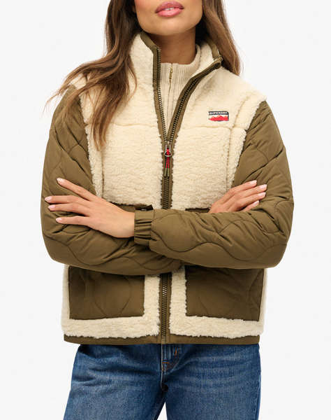 SUPERDRY D1 OVIN FLEECE HYBRID JACKET ДАМСКО ЯКЕ