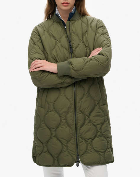 SUPERDRY D1 STUD LONG QUILTED LINER JACKET ДАМСКО ЯКЕ