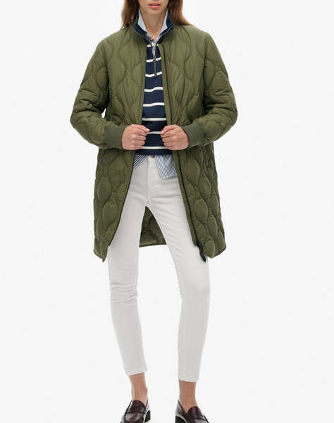 SUPERDRY D1 STUD LONG QUILTED LINER JACKET ДАМСКО ЯКЕ