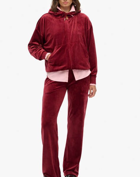 SUPERDRY D1 SDSW COUNTRY CLUB VELOUR ZIPHOOD ДАМСКИ СУИТШЪРТ