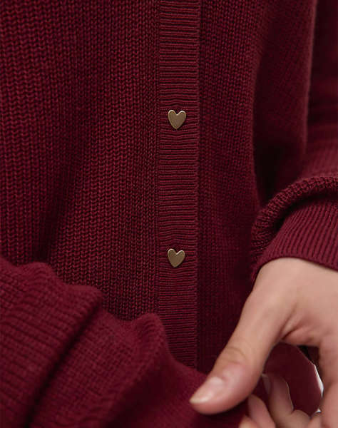 VERO MODA VMNEWLEX LS V-NECK HEART CARDIGAN