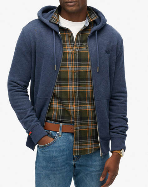SUPERDRY D1 OVIN ESSENTIAL LOGO ZIP HOODIE HB MEN''S SWEATSHIRT
