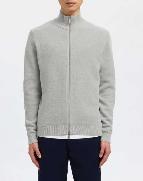 SELECTED SLHDANE LS KNIT STRUCTURE FULL ZIP NOOS