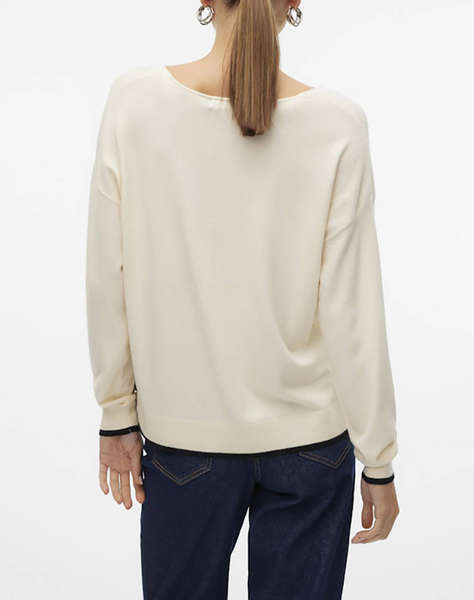 VERO MODA VMBREEZE LS V-NECK PULLOVER BOO