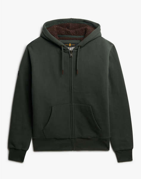 SUPERDRY D1 BORG LINED ZIPHOOD MEN''S SWEATSHIRT