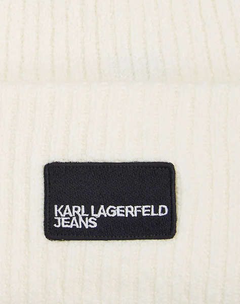 KARL LAGERFELD JEANS KLJ PATCH LONG BEANIE