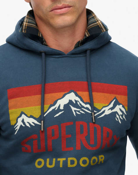 SUPERDRY D1 OVIN MOUNTAIN RELAXED HOOD MEN''S SWEATSHIRT