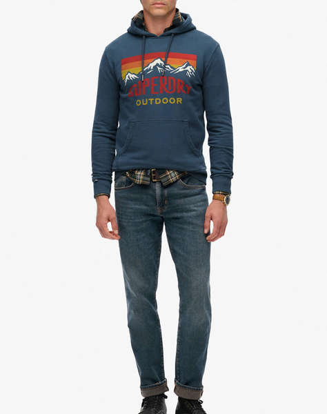 SUPERDRY D1 OVIN MOUNTAIN RELAXED HOOD MEN''S SWEATSHIRT