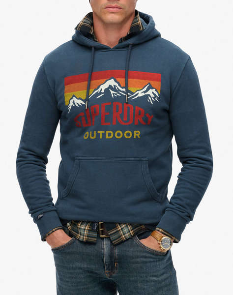SUPERDRY D1 OVIN MOUNTAIN RELAXED HOOD MEN''S SWEATSHIRT