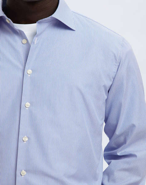 SELECTED SLHSLIM-LUX POPLIN MIX SHIRT LS NOOS