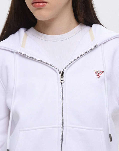 GUESS JEANS GJ ZIP HOOD REG MINI TRI SWEAT ДАМСКА ЖИЛЕТКА