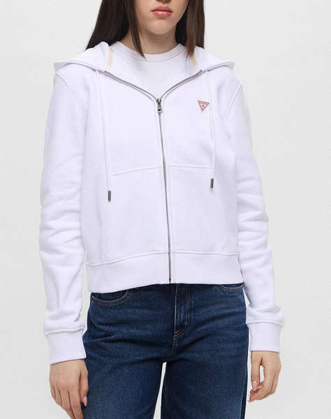GUESS JEANS GJ ZIP HOOD REG MINI TRI SWEAT ДАМСКА ЖИЛЕТКА