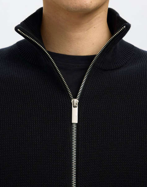 SELECTED SLHDANE LS KNIT STRUCTURE FULL ZIP NOOS