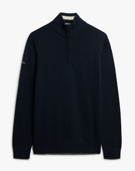 SUPERDRY D1 OVIN COTTON HALF ZIP KNIT ΠKNITTED MEN''S