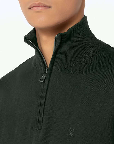 BOSTONIANS ПУЛОВЕР ПАМУЧЕН HALF-ZIP REGULAR FIT