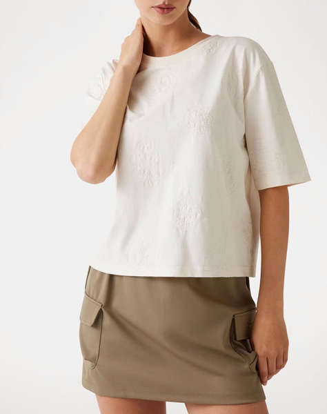 GUESS PEONY AOP EMBROIDERY BOXY TEE ДАМСКА ТЕНИСКА