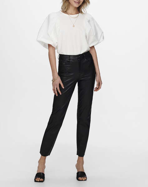 ONLY ONLEMILY HW ST ANK FAUX LEATHER PNT NOOS