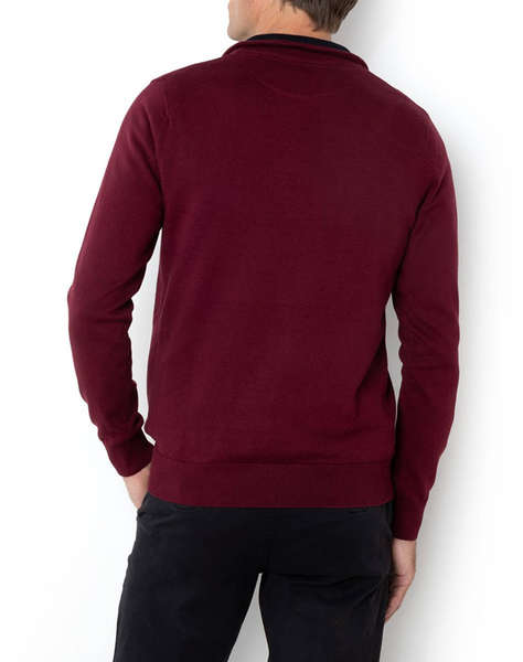 BOSTONIANS ПУЛОВЕР ПАМУЧЕН HALF-ZIP REGULAR FIT