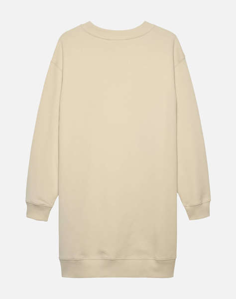 CALVIN KLEIN TOWLING MONOGRAM TERRY LS DRESS