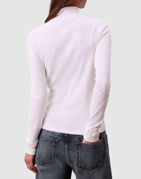 CALVIN KLEIN LS WOVEN LABEL TURTLENECK