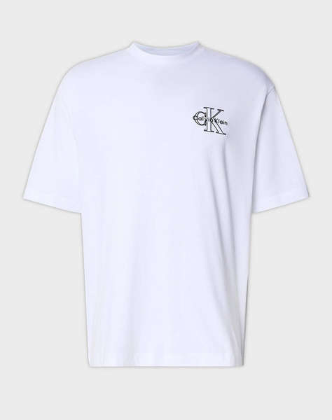 CALVIN KLEIN JEANS A- SS REL SEASONAL MONOLOGO TEE