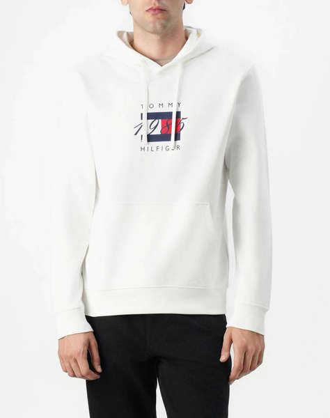 TOMMY HILFIGER LINEAR FLAG GRAPHIC HOODIE