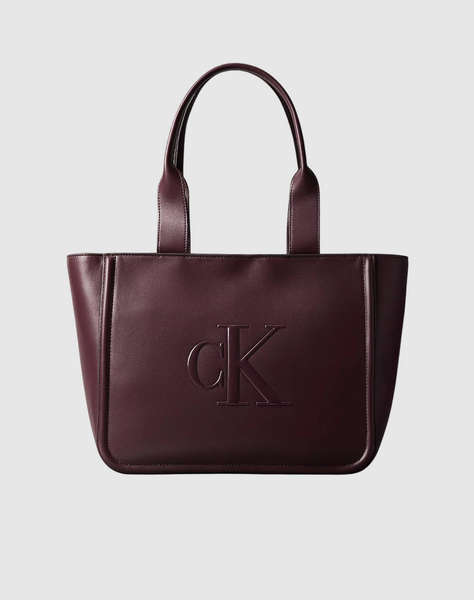 CALVIN KLEIN RAISED CK MEDIUM TOTE (Размери: 33 x 27.5 x 15см.)