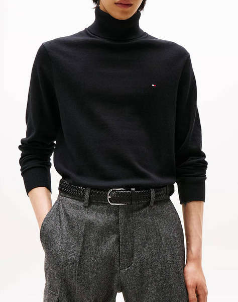 TOMMY HILFIGER PIMA ORG CTN CASHMERE ROLL NECK