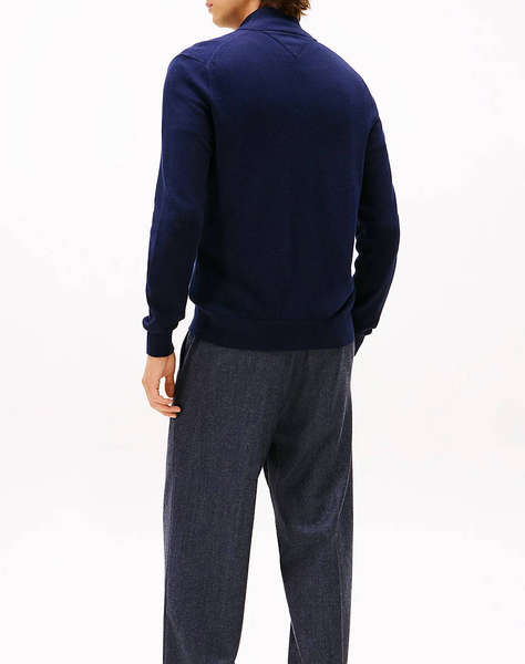 TOMMY HILFIGER PIMA ORG CTN CASHMERE ZIP THRU