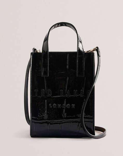 TED BAKER GATOCON Croc Effect Mini Icon Bag (Размери: 14 x 18 x 5см.)