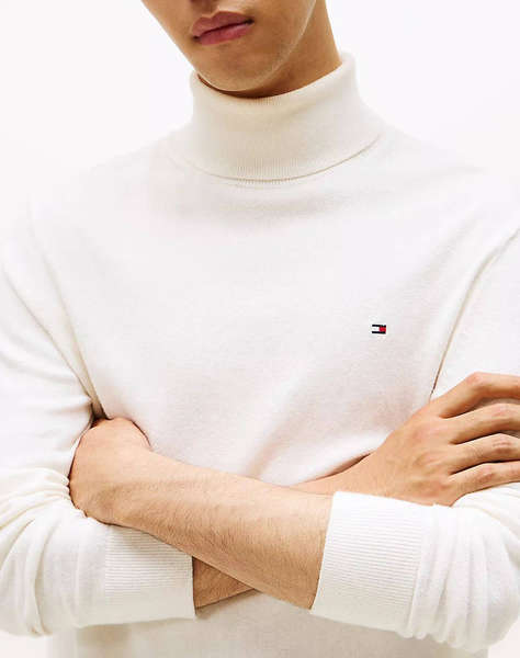 TOMMY HILFIGER PIMA ORG CTN CASHMERE ROLL NECK