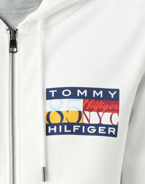 TOMMY HILFIGER TH COLOUR FLAG ZIP THROUGH