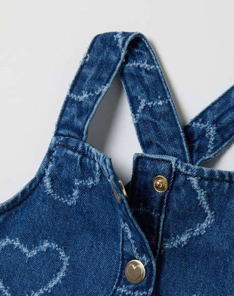 OVS SALOPETTE DENIM W/HEARTS