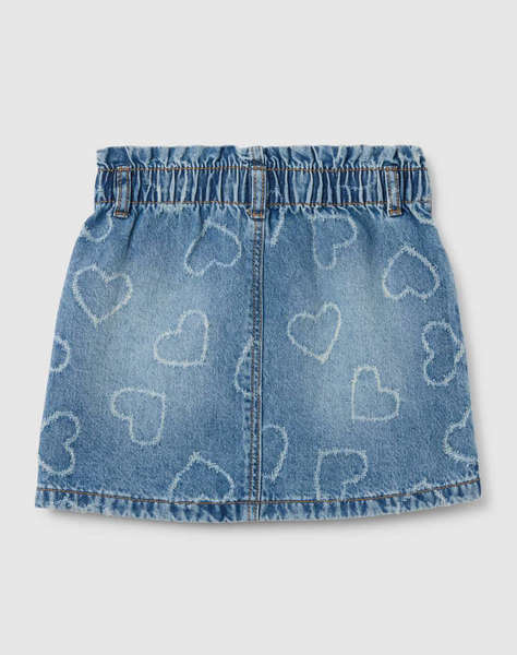 OVS DENIM SKIRT W/LASER