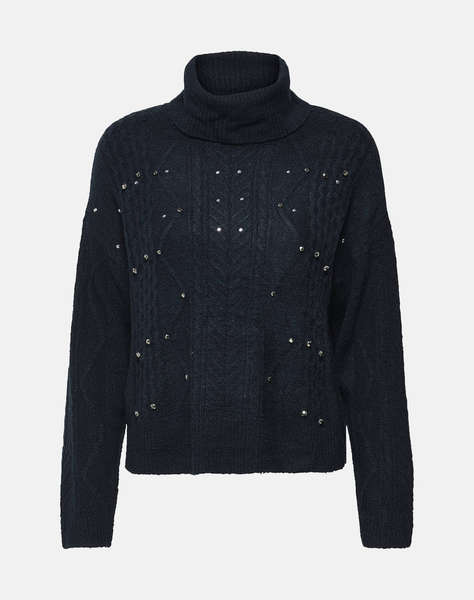 ONLY ONLELSIE LS CABEL BLING ROLLNECK CC KNT