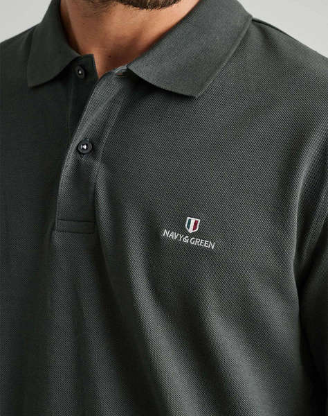 NAVY&GREEN POLO БЛУЗА