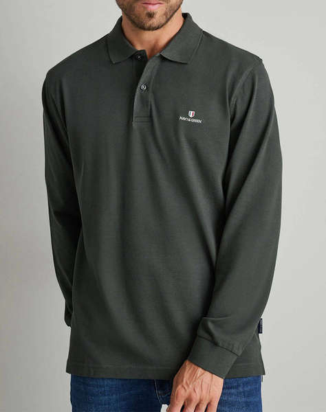 NAVY&GREEN POLO БЛУЗА