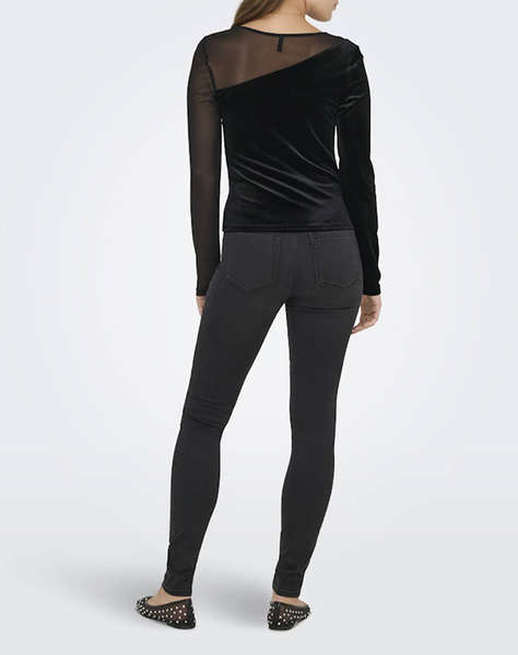 ONLY ONLSMOOTH L/S MESH MIX TOP BOX JRS