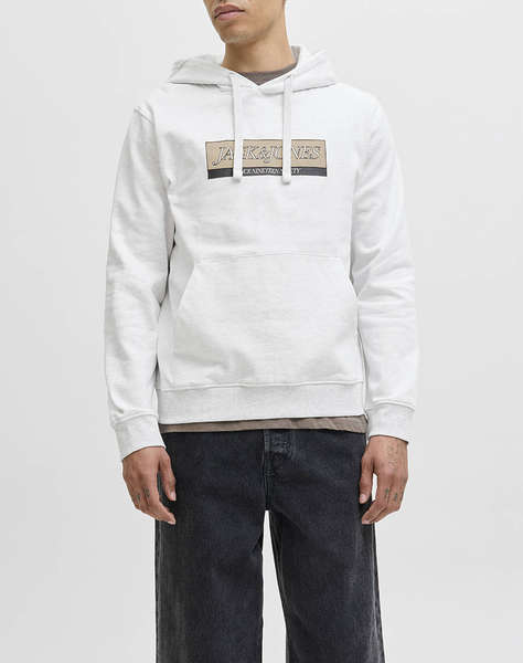 JACK&JONES JORINWOOD BLOCK BRANDING SWEAT HOOD