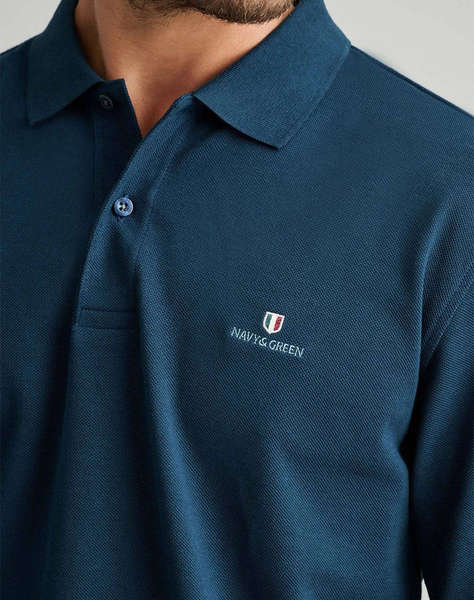 NAVY&GREEN POLO БЛУЗА