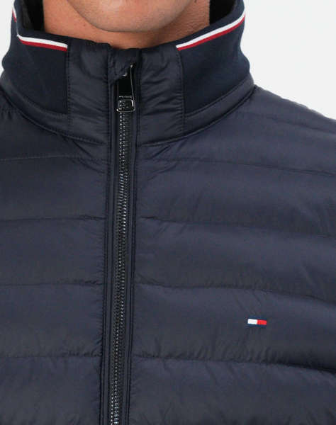 TOMMY HILFIGER MIX MEDIA ESS RWB STAND COLLAR