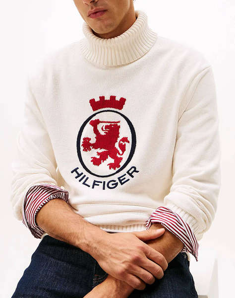 TOMMY HILFIGER RWB GRAPHIC ROLL NECK