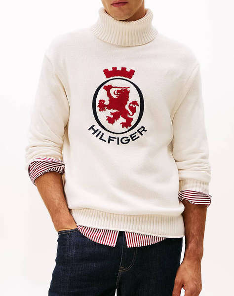 TOMMY HILFIGER RWB GRAPHIC ROLL NECK