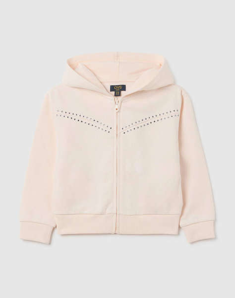 OVS HOODIE FULL ZIP W/FRINGES