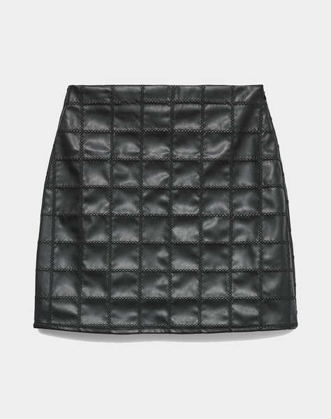 VERO MODA VMHONOR PU HW SHORT SKIRT WVN BTQ