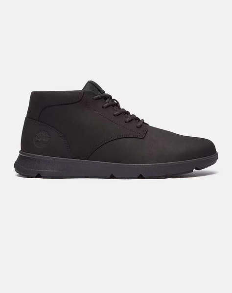 TIMBERLAND PARKER STREET MID LACE UP SNEAKER BLACKOUT NUBUCK